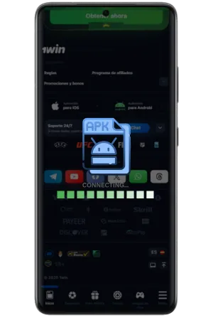 Process download 1Win APK